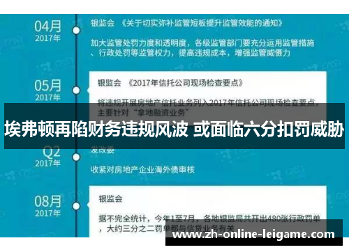 埃弗顿再陷财务违规风波 或面临六分扣罚威胁